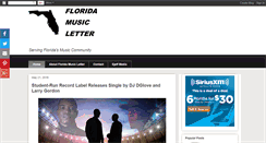 Desktop Screenshot of floridamusicletter.com